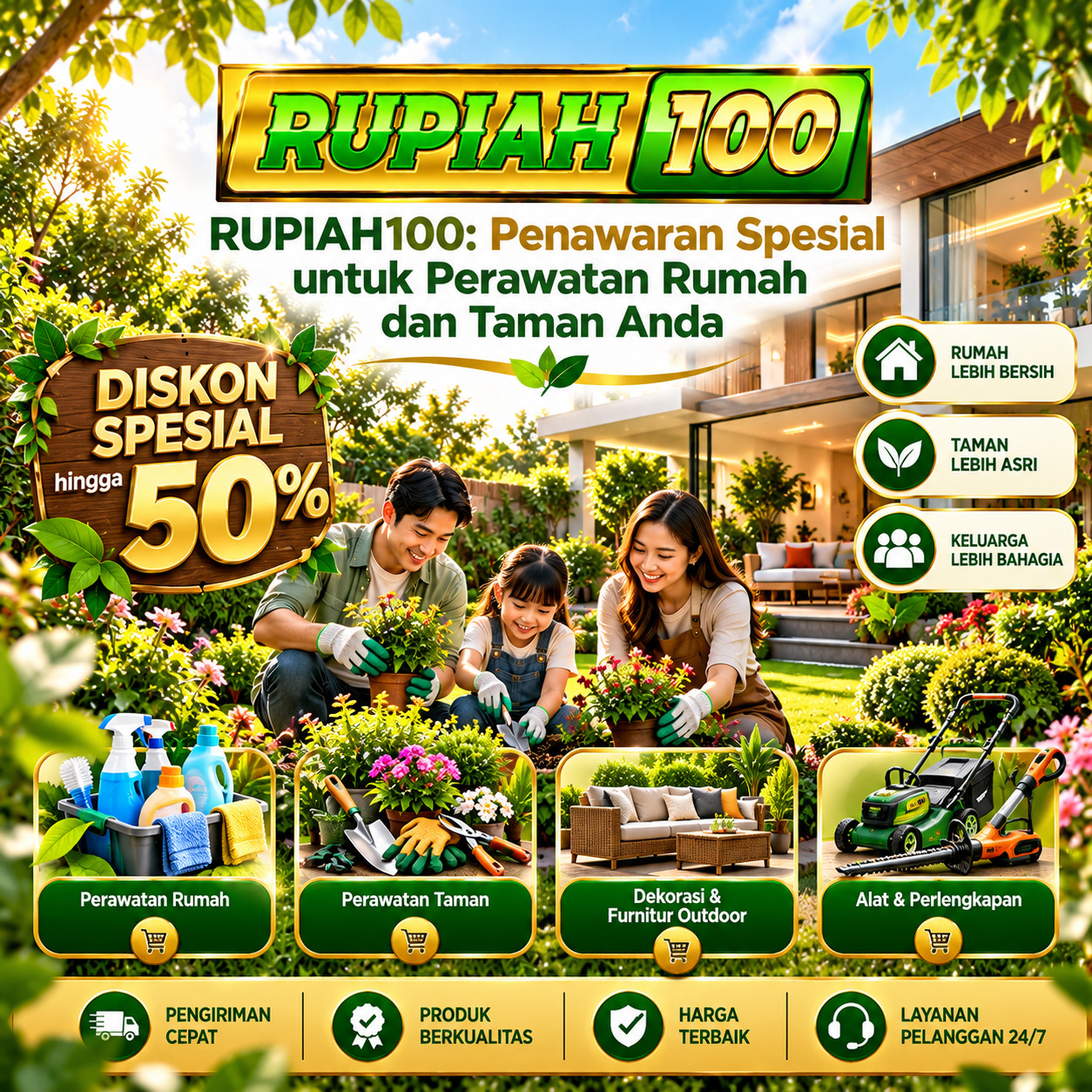 Penawaran spesial RUPIAH100 untuk Kit Kebersihan Alami